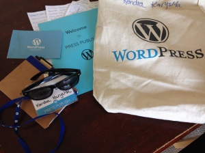 Another great thing about conferences is all the "swag."  